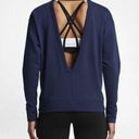 Nike • Navy Blue Versa Open Back Sweatshirt Photo 1