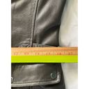 Banana Republic  Brown/Gray 100 % Leather Moto Zip Front Jacket Size Small Photo 14