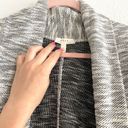 Joie  Soft Knitted Cardigan Black Gray White Crochet Detail Size Small Photo 2