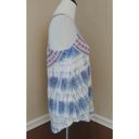 Modcloth NEW  Blue Ivory Coral Woven Knit Boho Racerback Sleeveless Top Small Photo 3