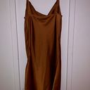 Forever 21 orange satin dress Photo 2