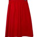 American Vintage Vintage 1970s Retro High Waist Sailboat Midi Skirt Applique Red Funky Boho Indie Photo 1