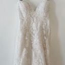 Oleg Cassini Wedding Dress Pure White sweetheart mermaid lace Sheath size 2 Photo 0