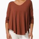 Lululemon  Up For Down Time Long Sleeve Shirt in Terracotta Rust Size XL Photo 1