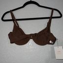 ANDIE NWT  Espresso Brown The Sicily Swimsuit Top Size Small Photo 3