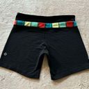 Lululemon  Womens Wunder Under Biker Shorts Colorblock Black 4 Photo 0