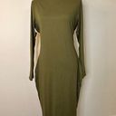 Naked Wardrobe  Green Bodycon Midi Dress Sz 2x Photo 0