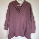 Athleta  Coaster Luxe Waffle Knit Hoodie 3XL Plus‎ Tawny Rose Sweatshirt Women’s Photo 0