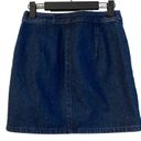 Rag and Bone  Denim Mini Skirt Size 25 Blue Womens Dark Wash Zipper Pockets Grunge Photo 2