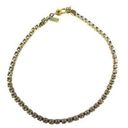 Monet  Vintage Gold Tone Delicate Clear Rhinestone Tennis Bracelet Sparkly Retro Photo 0