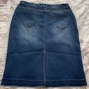 Labijou NWT  Blue Knee Length Pencil Jean Skirt, size 3X Plus Photo 7