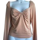 Wilfred  Women Cropped Top M Peach Knotted Sweetheart Bodice Lined Coquette Y2K Photo 0