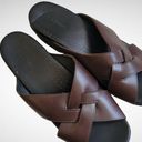 L.L.Bean  leather cross over strap clog sandals size 7 Photo 0