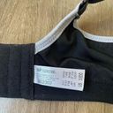 Wacoal  padded bra black with white trim Women’s size 32DD Photo 2