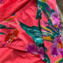 La Blanca  Pink Orange Watercolor Floral Bikini Swim Bottom Size 10 NWT Photo 1