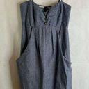 Source Unknown Spaghetti‎ Strap Halter Dress Blue Denim with Pockets Size Small Photo 8