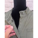 Harper  Army Green Vest With Colorful Pocket Accents Size S 100% Cotton Photo 6