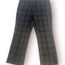 Lane Bryant Plaid Check Dress Pants Women's 16 Regular Grey Gray Stretch Office Photo 0