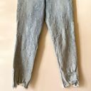 Tinseltown Bleached Distressed Embroidered Lighting Mom Jeans Photo 11