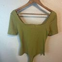 n:philanthropy  NWT Green Ribbed Bodysuit Size Medium Photo 5