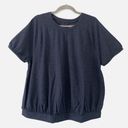 Lane Bryant  Women's Short Sleeve Navy Banded T-Shirt 34/36 NWT Photo 0