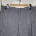 Lafayette 148  Thin Micro Stripe Wide Leg Pants Size 18 Navy Blue White EUC Photo 5