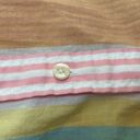 Tommy Hilfiger Vintage  pastel multicolor striped button down shirt preppy office Photo 2