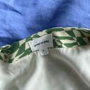 Revolve Green And White Cropped Button Up Photo 5