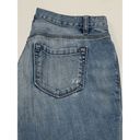 The Loft  Womens Denim Boyfriend Jeans Distressed Light Wash Size 4 Petite Photo 4