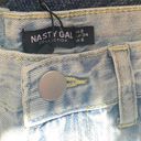 Nasty Gal Blue Distressed Mom Jeans NWT Photo 5