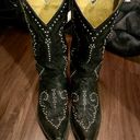 Ariat Black Studded Leather  Cowgirl Boots Photo 1