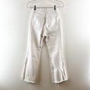 ZARA  Cropped High Rise Straight Leg Jeans White 2 Photo 11