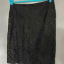 J.Jill NWT  Black Eyelet Pencil Skirt Professional Photo 0