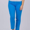 L'Agence L’agence Women’s Alexia Crop Cigarette Denim Jeans High Rise Neon Blue 24 NWT Photo 0