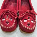 Minnetonka  Thunderbird Moccasins in Cherry Red Size 6.5 Photo 1