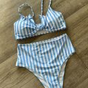 Amazon  stripped swimming set 💙 Photo 1