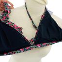 Aeropostale Live Love Dream  Floral Ruffle Triangle Bikini Top Large Photo 5