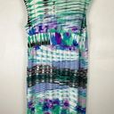 Roz & Ali  Plus Size Blue Green White Purple Striped Tie Dye Summer Maxi … Photo 7