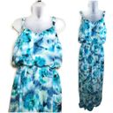 Emma & Michele  Blues Tie Dye Sleeveless Maxi S Photo 1