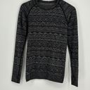 Lululemon  Rest Less Tight Knit Pullover in Heathered Black Women’s Size 6 Photo 1