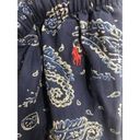 Ralph Lauren Polo  Sleep Pants Women Medium Navy Paisley Elastic Waist Drawstring Photo 5