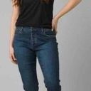 prAna  Buxton Boyfriend Straight Denim Jean Blue Size 4 NEW Photo 0