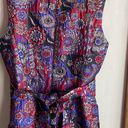 Natori Synthetic Floral Patchwork Jacquard Obi Dress in Violet Photo 7