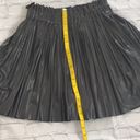 ZARA   BLK  leatherette pleated mini skirt preowned Photo 8