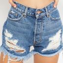 Revice Denim REVICE Malibu Cutoff High Waisted Denim Booty Shorts - TOPANGA WASH Photo 2