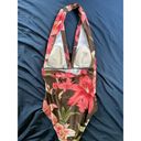 Tommy Bahama  Women’s Brown Pink Tropical Floral Halter One Piece Swimsuit Photo 3