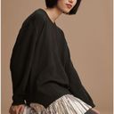 Pilcro  • Metallic Twofer Tunic Blouse Black Silver Photo 0