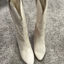 Qupid Cream Cowgirl Boots Photo 1