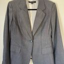 Anne Klein  grey wool blend blazer suit jacket stretch lined Women’s size 8P Photo 8