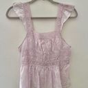 Free People  Beautiful Fleurs Poplin Smocked Ruffle Tank -  Purple, M Photo 0